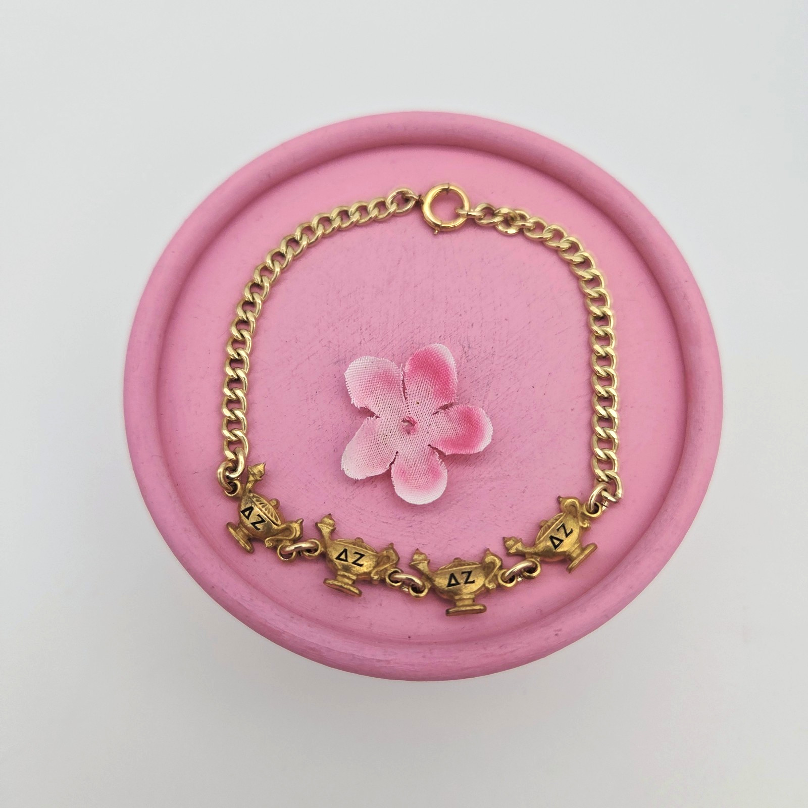 DELTA ZETA Antique Vintage Bracelet DZ Sorority Keepsake Lamps