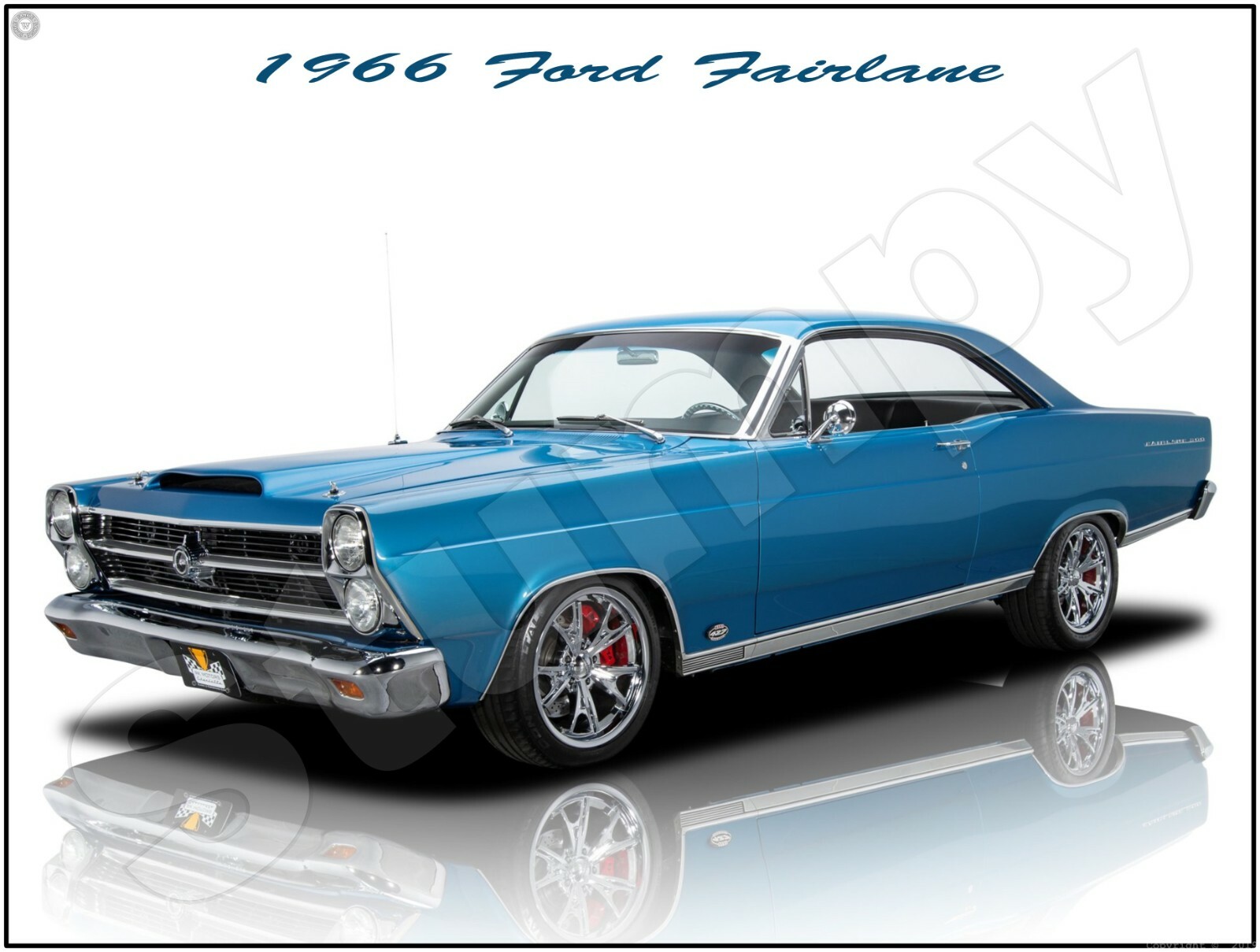 1966 Ford Fairlane Metal Sign 9