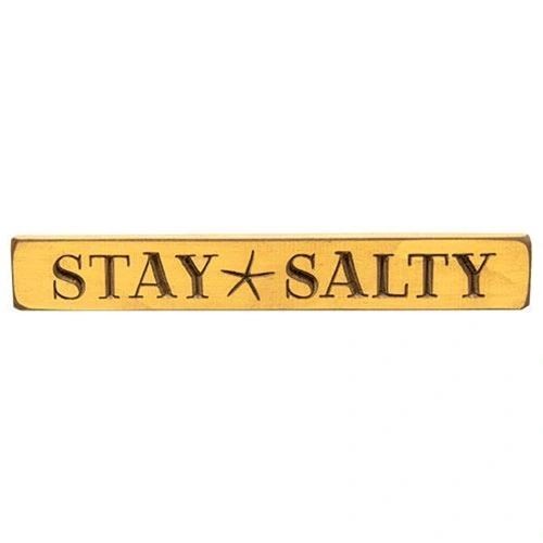 Stay Salty Engraved Block