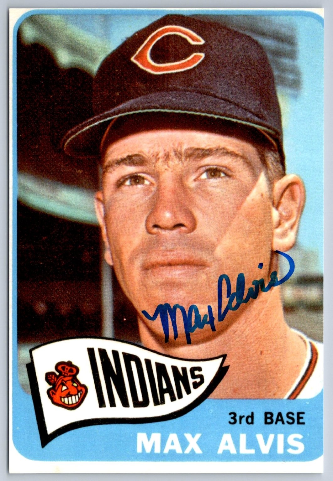 Topps 1963 Max Alvis Indians 3rd Base Baseball Card Photo Autograph Signed Topps 1963 Max Alvis Indians 3rd Base Baseball Card Photo Autograph Signed