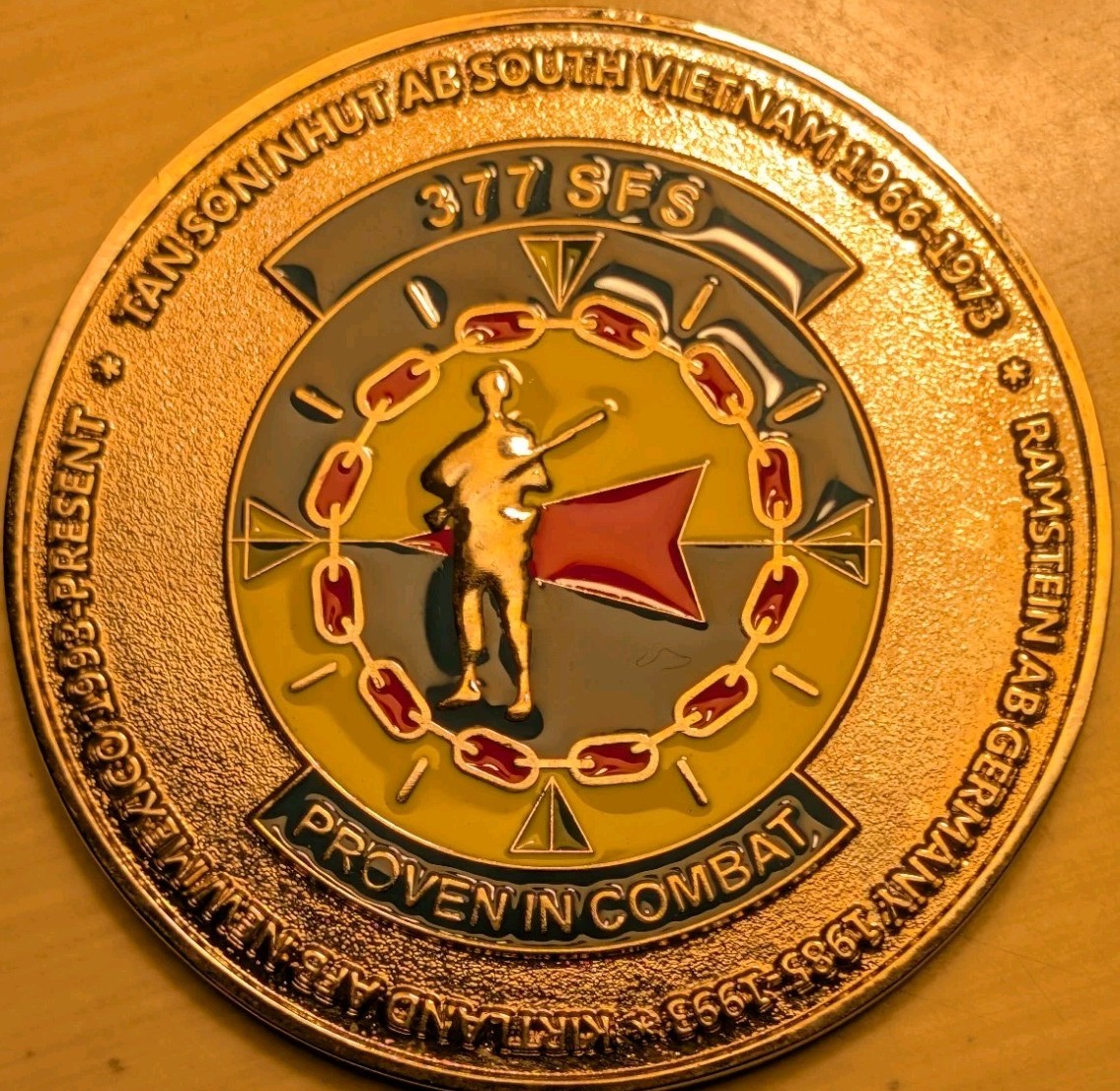 377th SFS Security Forces Squadron CHALLENGE COIN Vintage Rare. Authentic 377th SFS Security Forces Squadron CHALLENGE COIN Vintage Rare. Authentic