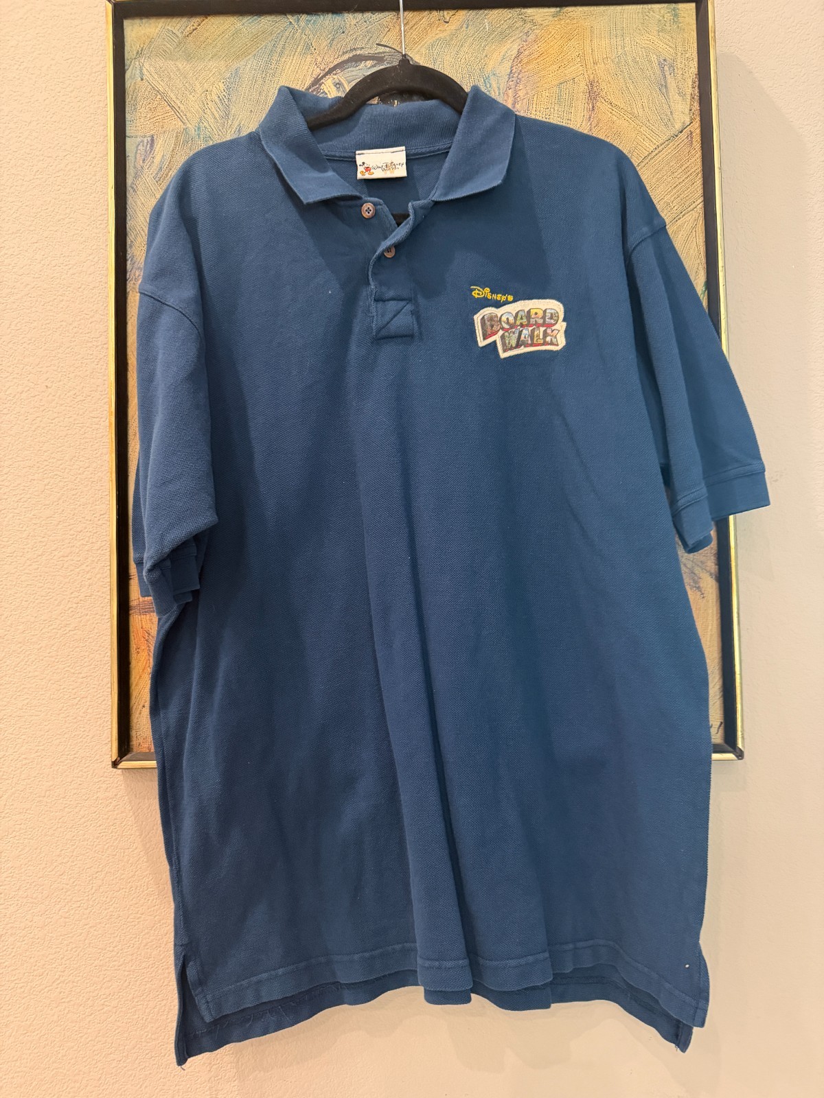 Vintage Disney's Boardwalk Resort Polo Shirt Walt Disney World Embroidered XL
