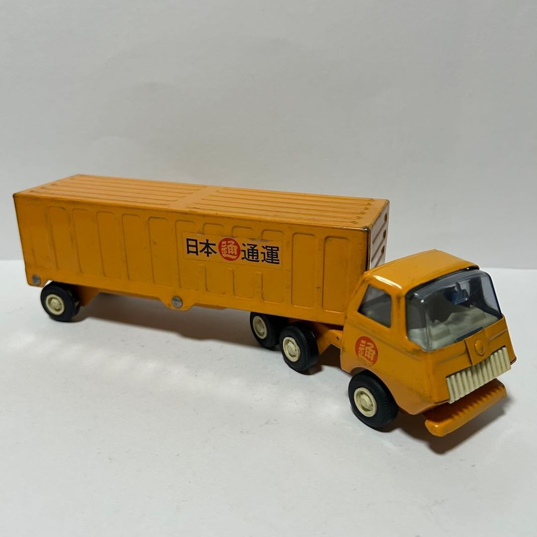 Nippon Express Tonka Showa Era Tin Trailer Miniature 34cm Rare