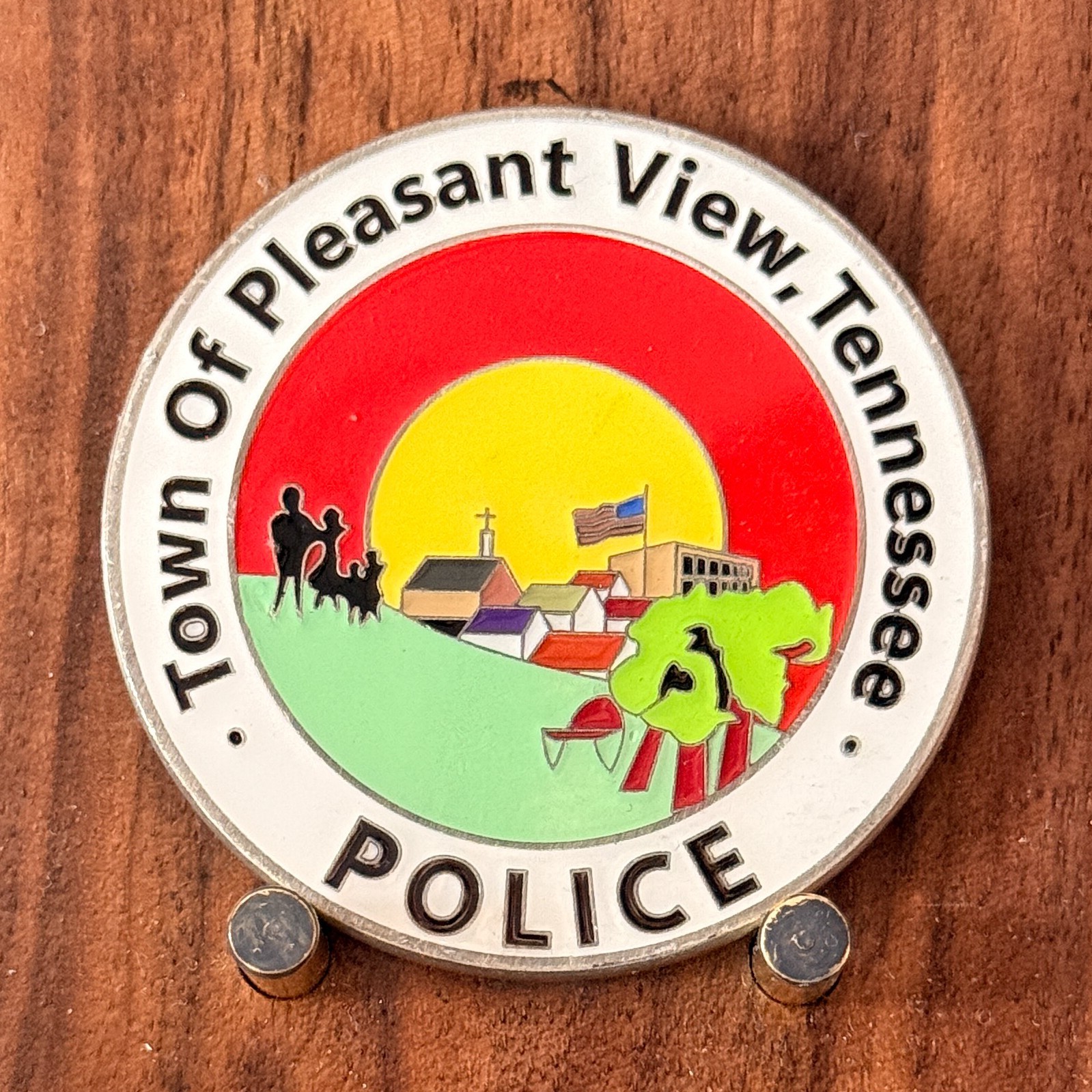 Pleasant View Tennessee Police Thin Blue Line Challenge Coin  M#17