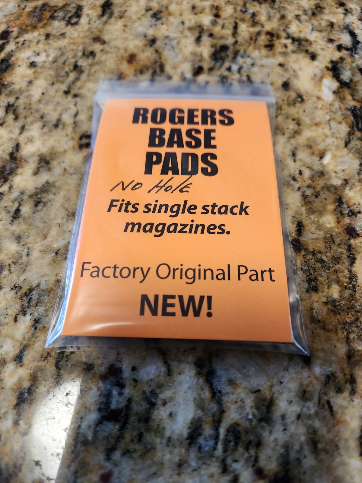 Vintage Rogers Mag Base Pad Fit 1911 Single Stack Mag, No Hole, OLD-BUT-NEW 