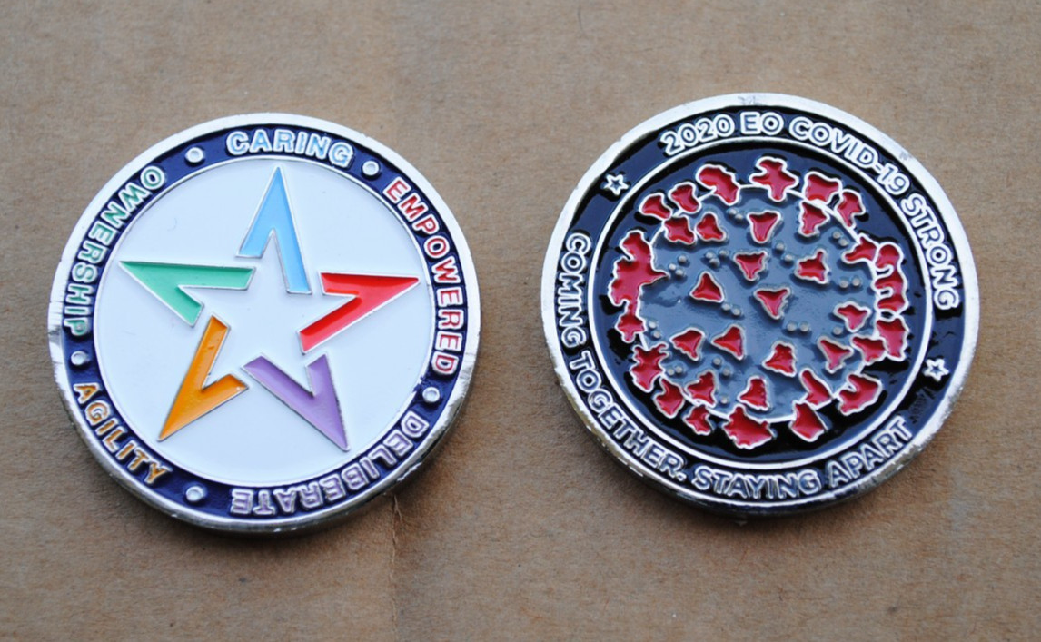 2020 Covid-19 Challenge Coin 1-1/2\