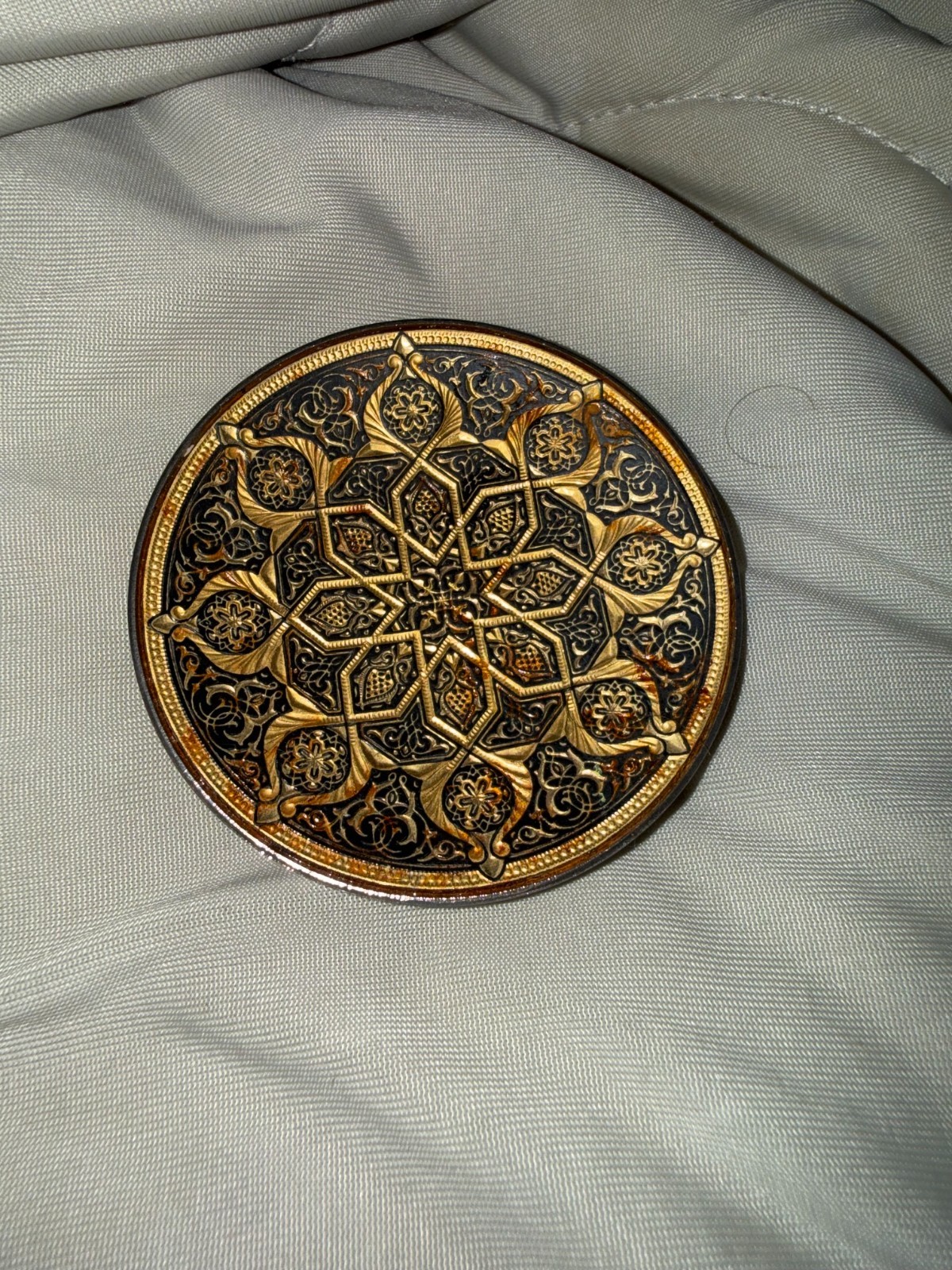 Vintage 1960s Toledo Spain Damascene Gold Inlaid 3