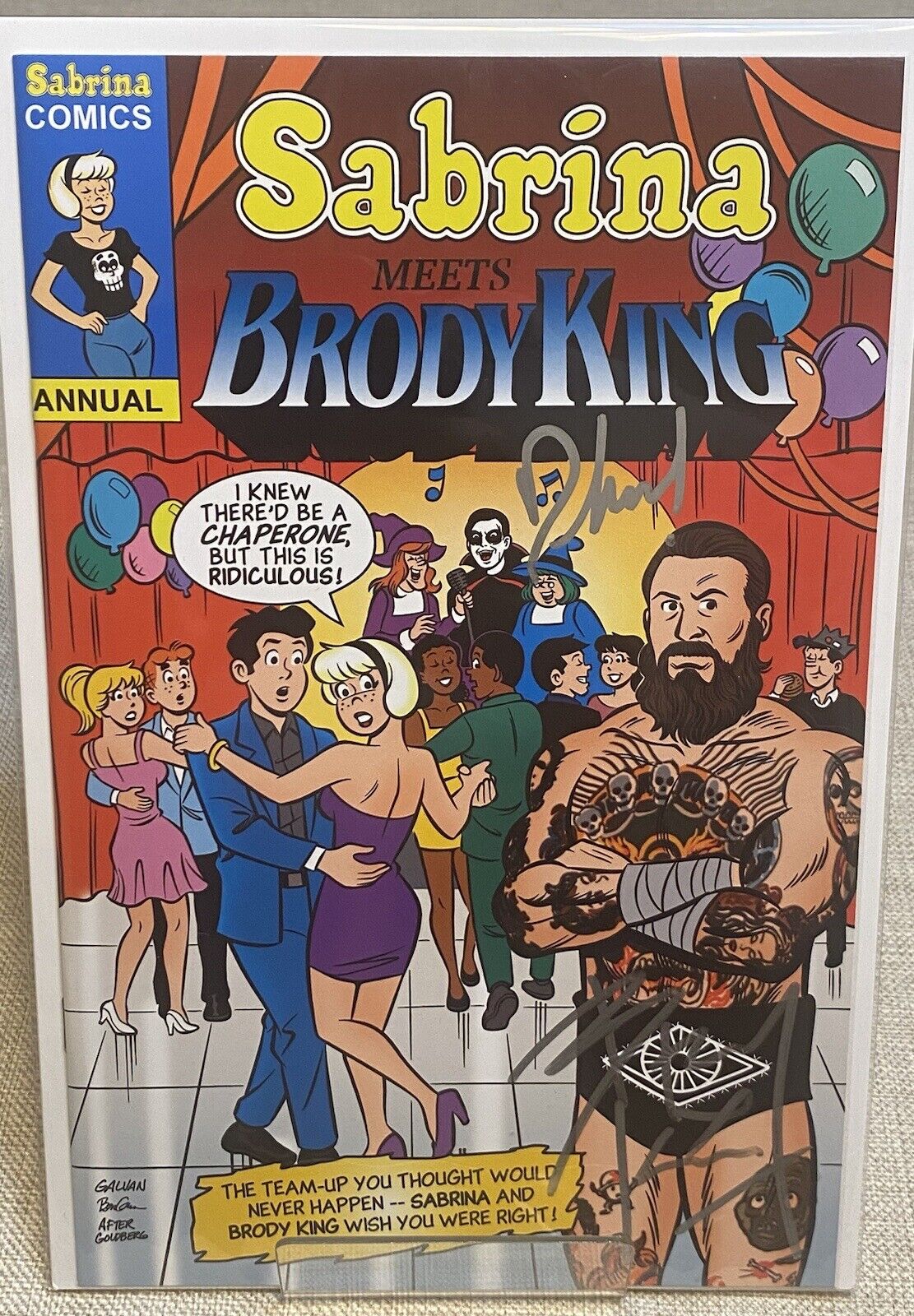 Sabrina Meets Brody King #1 2x SIGNED by King And Danhausen With COA