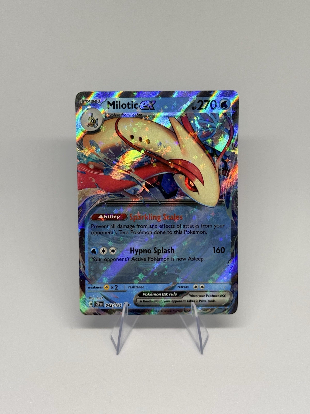 Pokémon TCG Milotic EX 042/191 Surging Sparks Double Rare Card