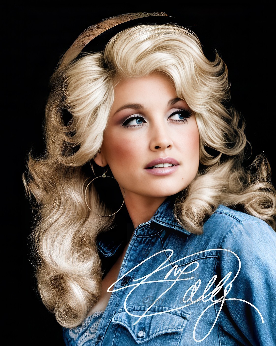 Dolly Parton Photo 8x10 PRINTED SIGNATURE / AUTOGRAPH REPRINT