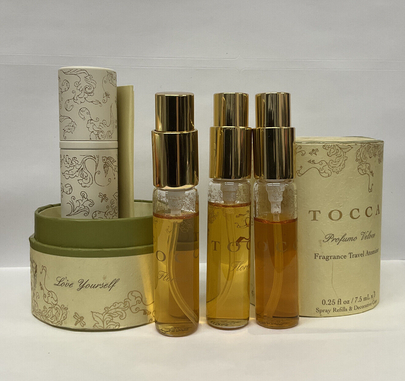 TOCCA PROFUMO VELOCE FLORENCE Parfum 0.25 OZ X3