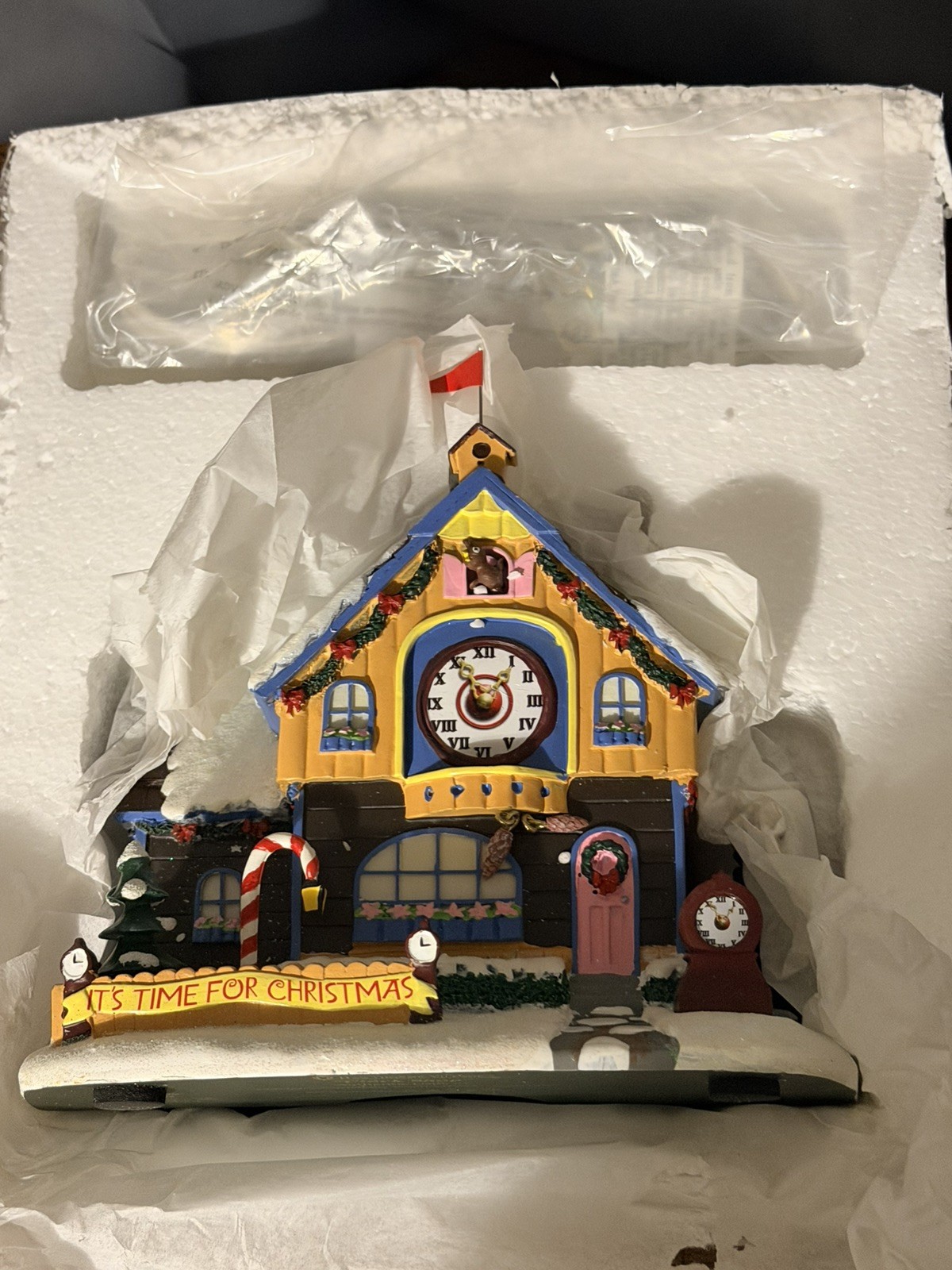 HAWTHORNE VILLAGE RUDOLPH'S CHRISTMAS TOWN COLLECTION CLOCK SHOP