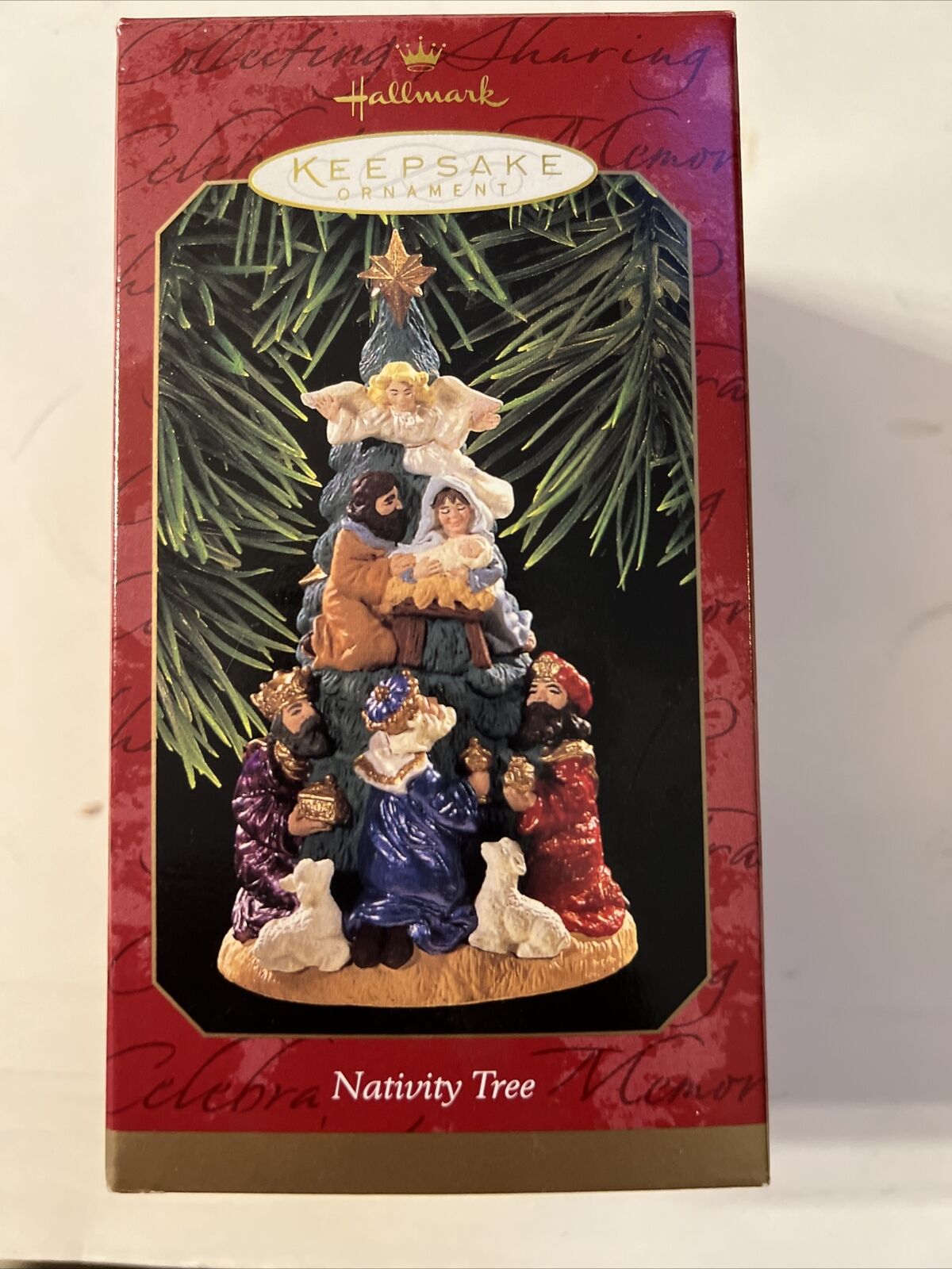 1997 Vintage Hallmark Keepsake Ornament Nativity Tree 