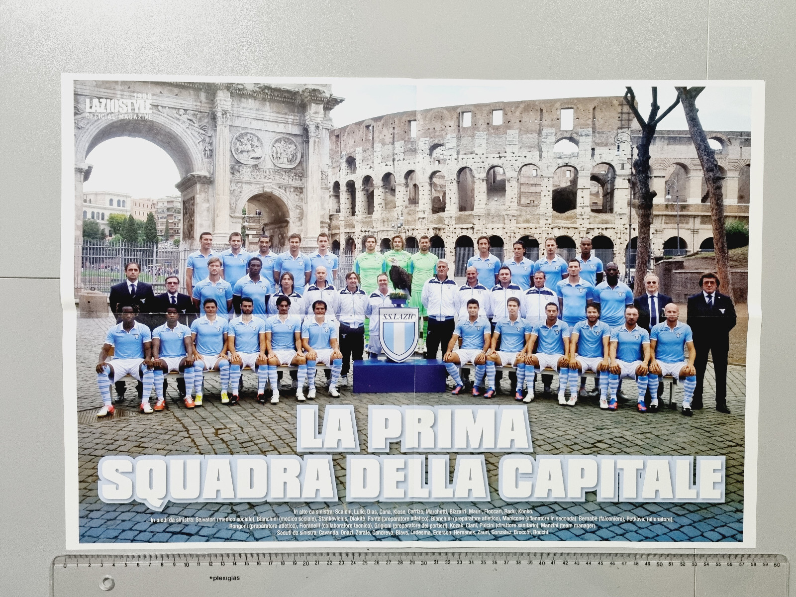 PINK POSTER LAZIO 2012-2013 LAZIO STYLE ORIGINAL NEW NEVER ATTACHED