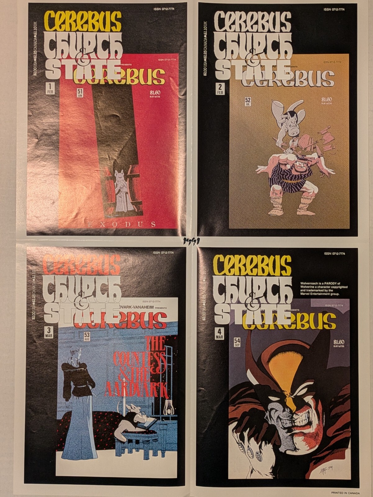 Cerebus Church and State comic store promo poster (Dave Sim) - never displayed