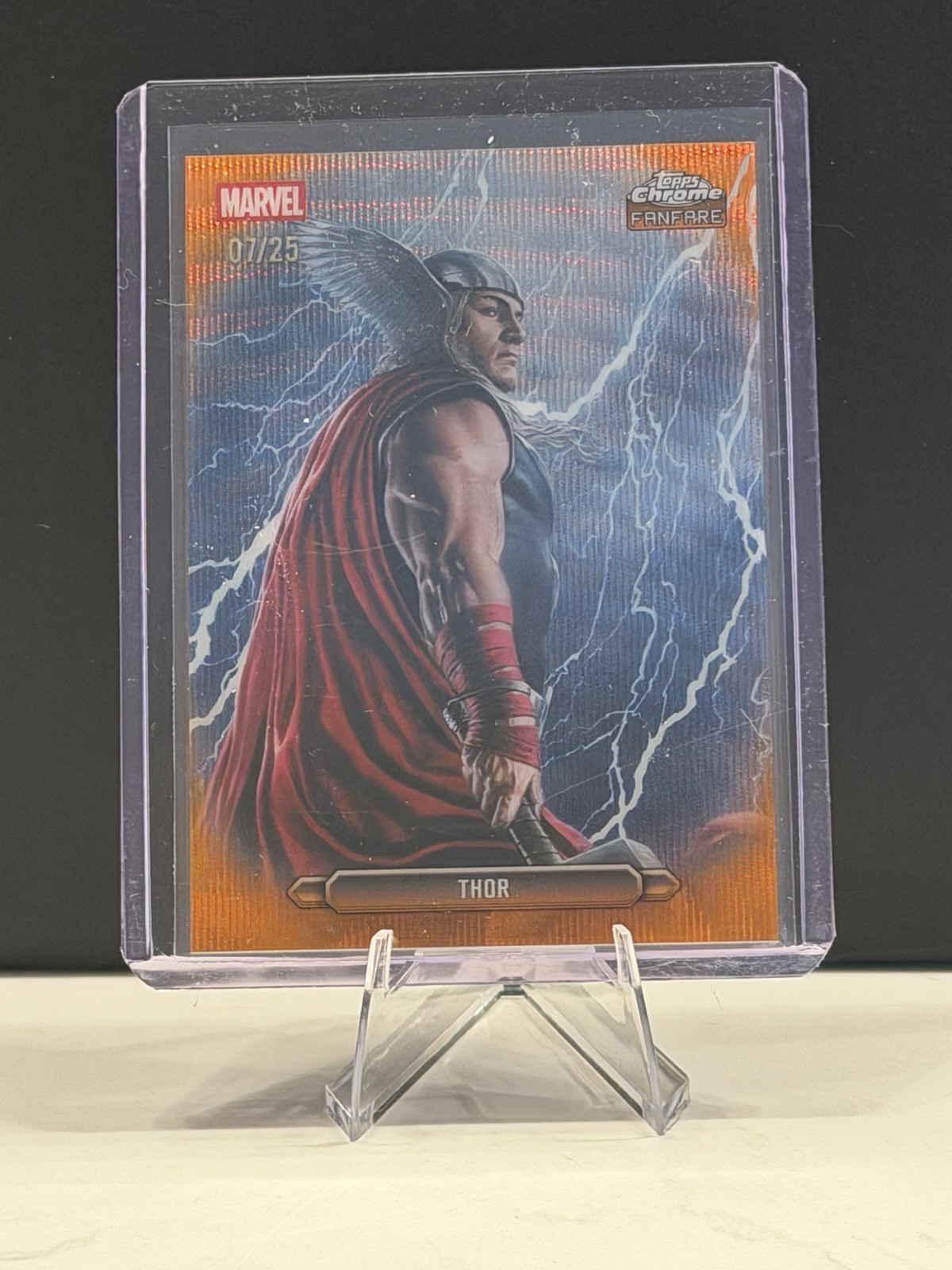 2026 Topps Chrome Marvel Comics Fanfare Thor Orange Refractor /25 #FF-44 2026 Topps Chrome Marvel Comics Fanfare Thor Orange Refractor /25 #FF-44