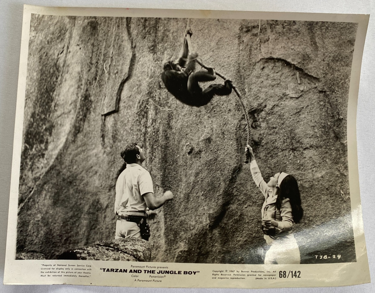 Vtg 1967 Press Photo Paramount Pictures Tarzan And The Jungle Boy 8x10
