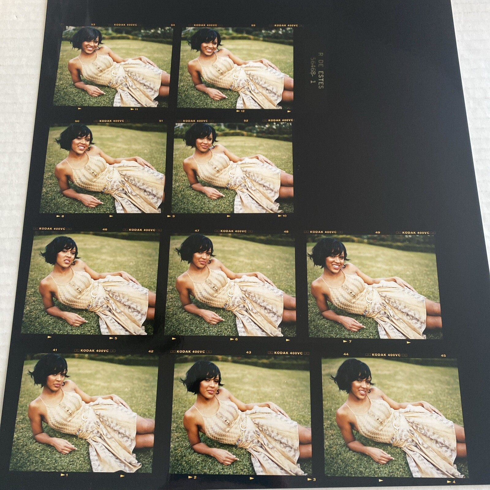MEAGAN GOOD AFRICAN-AMERICAN ACTOR CONTACT SHEET COLOR 10x12 #9