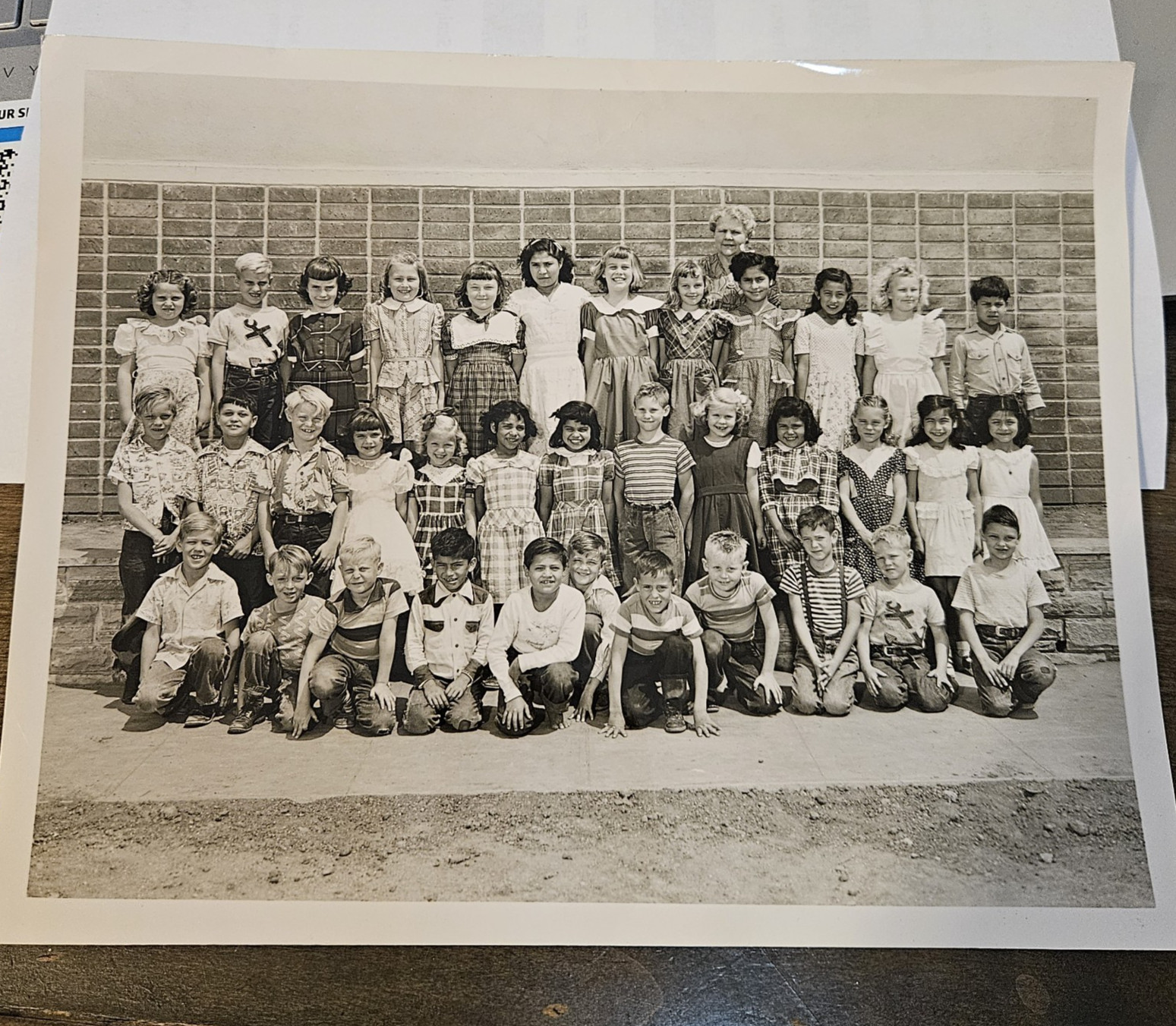 VINTAGE 1954 DYER STREET ELEM. SCHOOL, SAN FERNANDO CA 3RD GRADE CLASS PHOTO