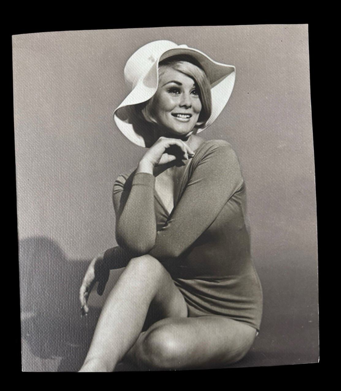 Vintage Model Glamour Portrait Photo Exhibition Print Camera Club Art 10.5x9.5