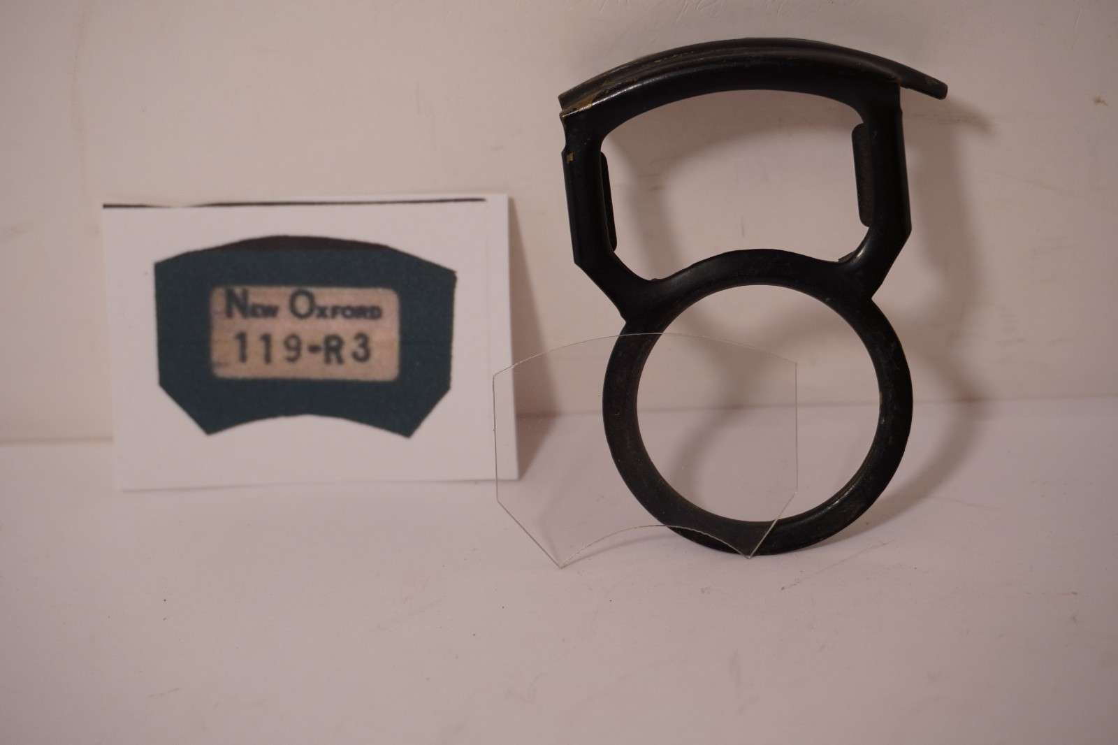 Scarce Original Antique Metal W/E Number Card Holder for Candlestick Transmitter
