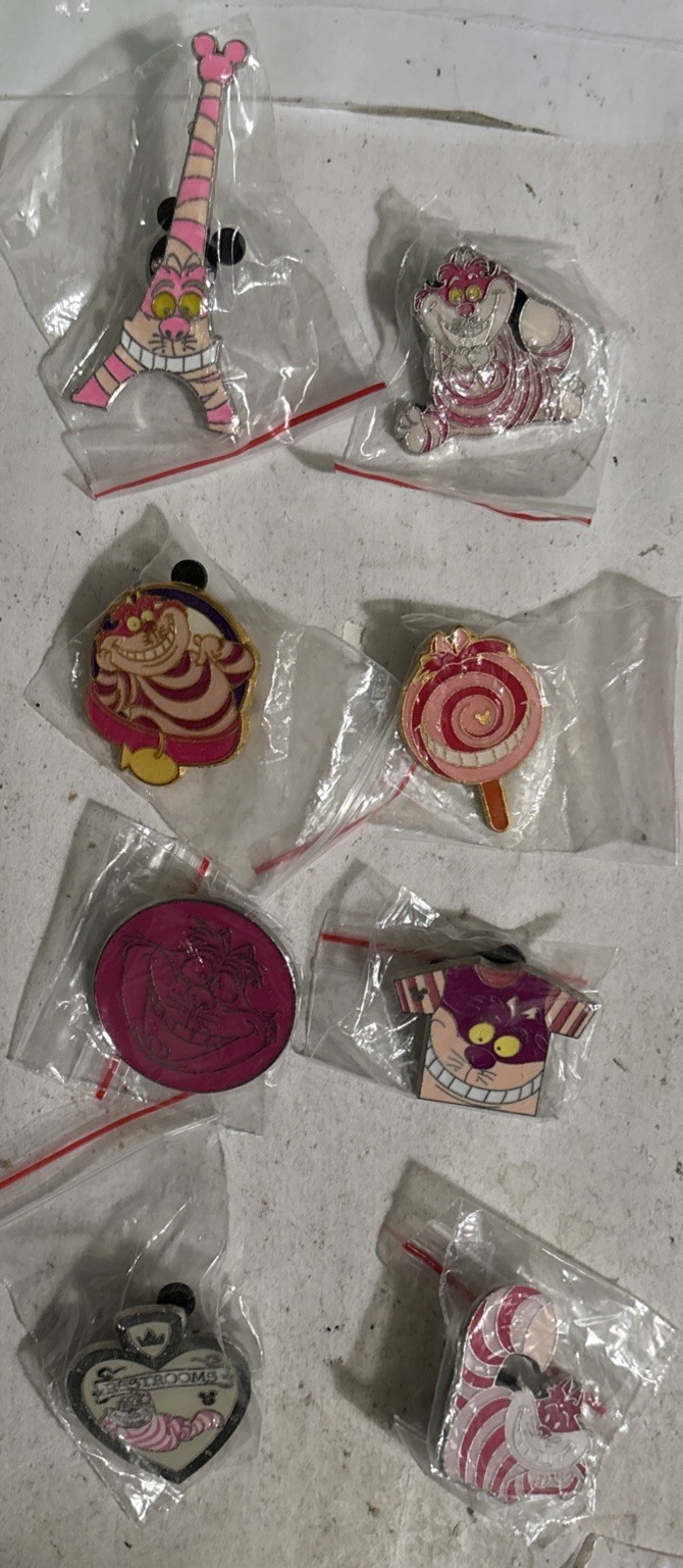 Disney Cheshire Cat Only Pins lot of 8
