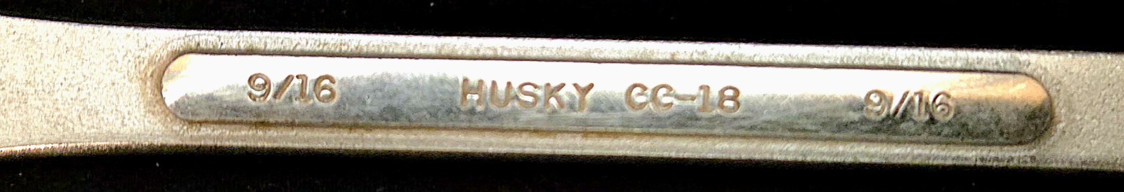 VINTAGE HUSKY COMBINATION DUAL WRENCH CC-18  9/16\