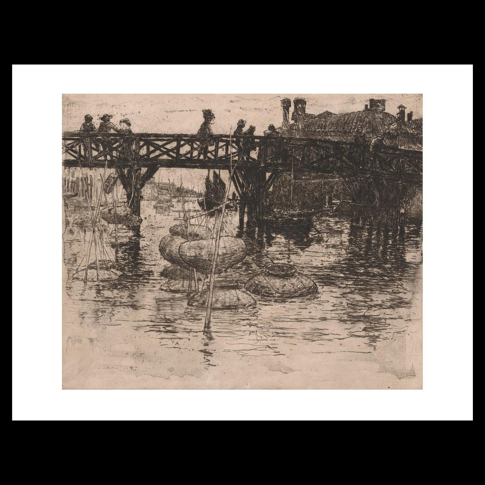 Frank Duveneck - San Pietro in Castello (Small Plate) (1883) Art Card Print