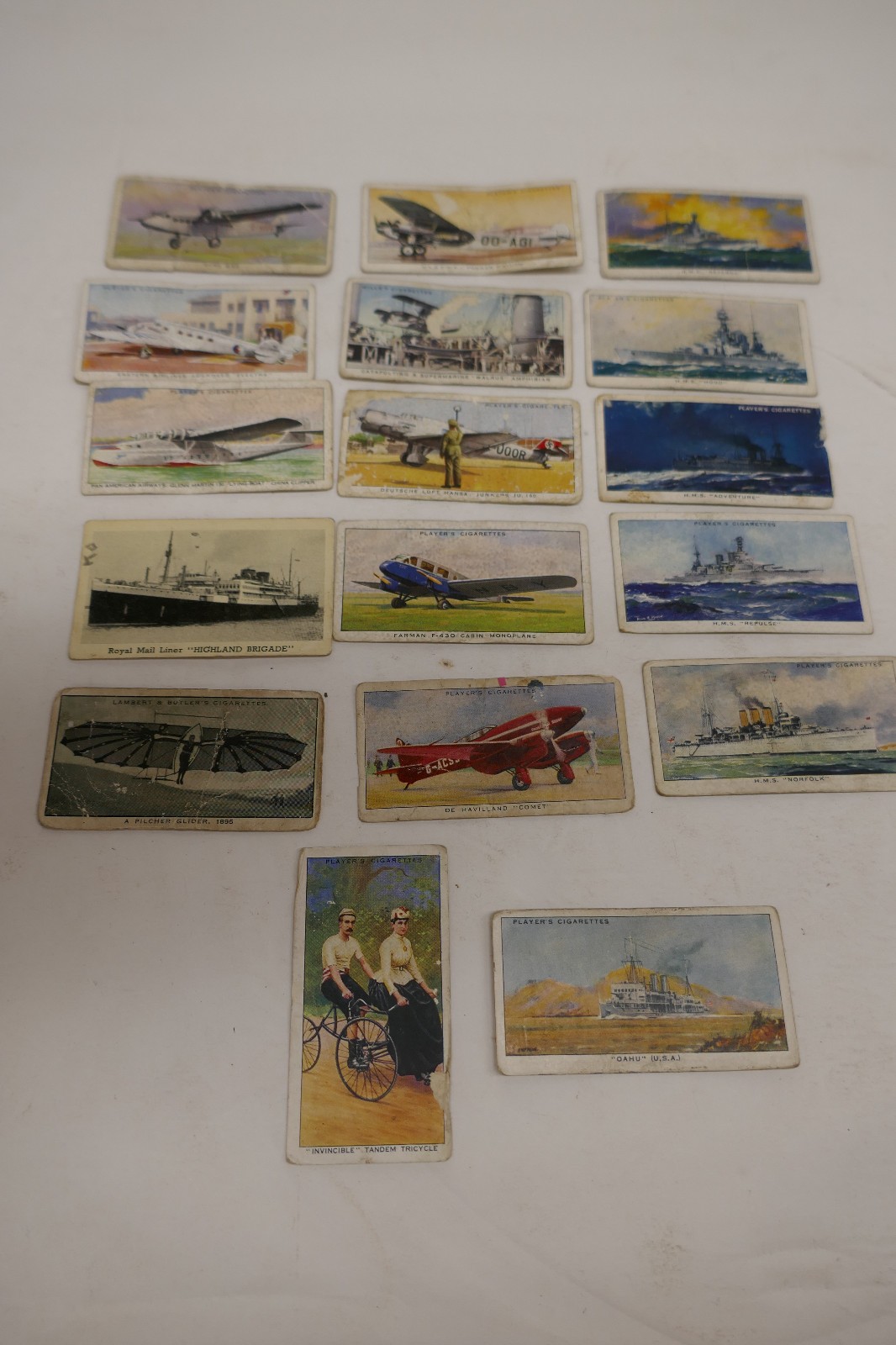 Lot of Cigarette Cards Colllect Craft Decoupage Scrapbook Junk Journal Lot 9