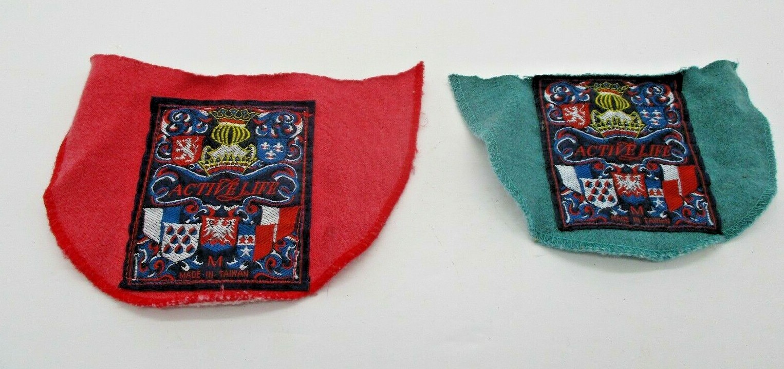 Two Vintage Active Life Clothing Tags
