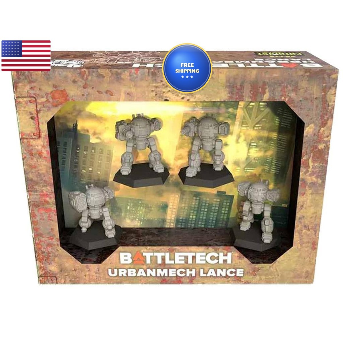 BattleTech UrbanMech Lance Force Pack Miniatures Wargame Grey Catalyst Game Labs BattleTech UrbanMech Lance Force Pack Miniatures Wargame Grey Catalyst Game Labs