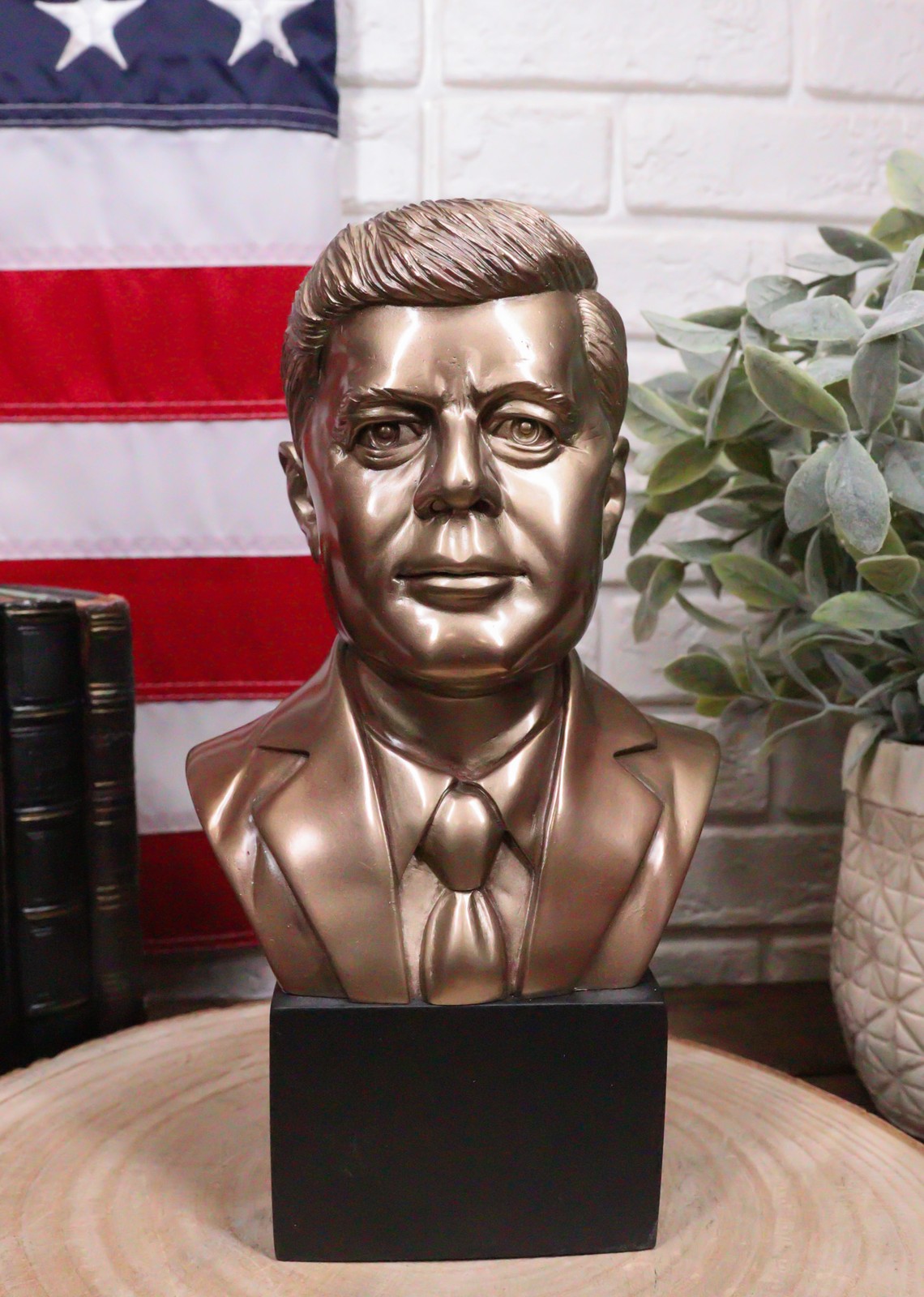 United States President John Fitzgerald Kennedy Bust Figurine Replica 9.5