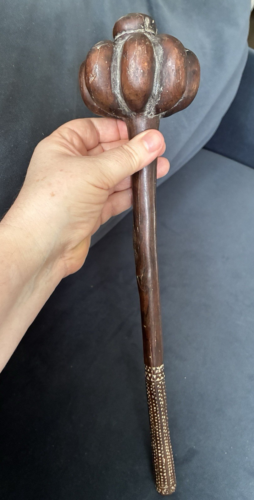Fiji Throwing Club 19th Century i ula tavatava Original Antique Museum Quality