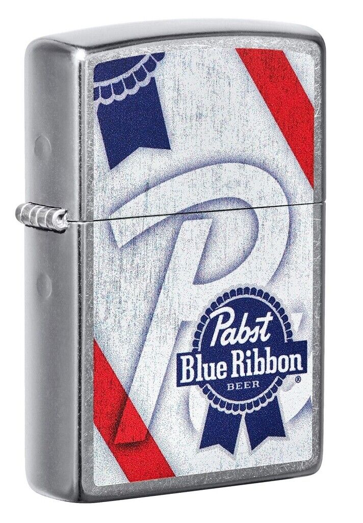 Zippo 49545 Pabst Blue Ribbon Street Chrome Windproof Lighter