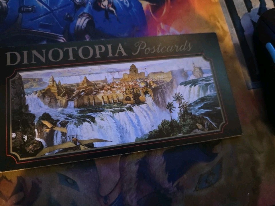 1993 Dinotopia Postcards by James Gurney - Set of 7- NEW