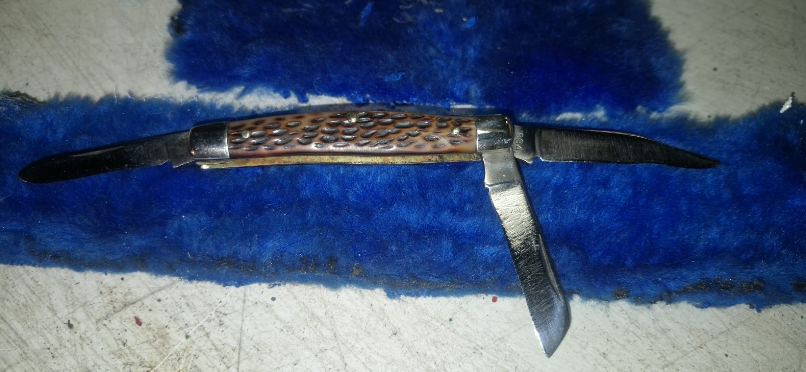 Vintage Schrade Walden #834 Stockman Sharp Pocket Knife 3 Blade Folding NY USA Vintage Schrade Walden #834 Stockman Sharp Pocket Knife 3 Blade Folding NY USA