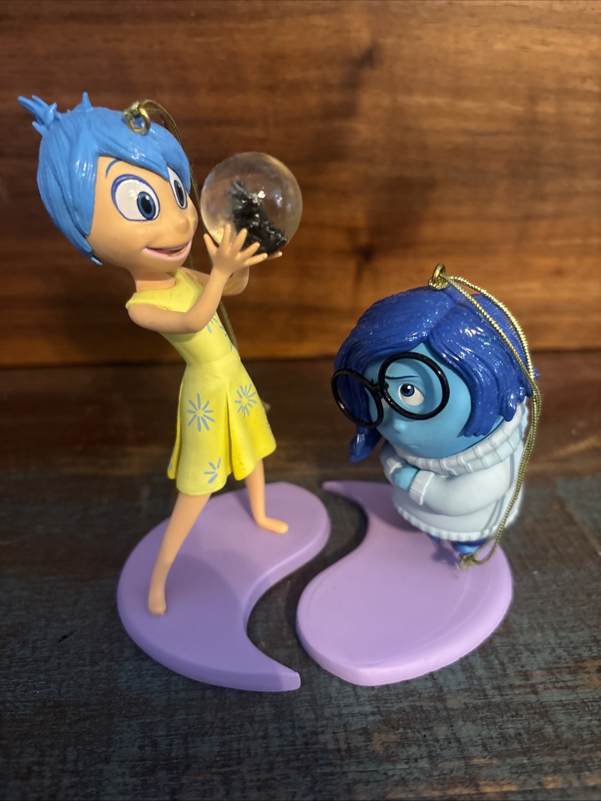 Disney Grolier / Early Moments Christmas Ornament - Joy & Sadness (Inside Out)