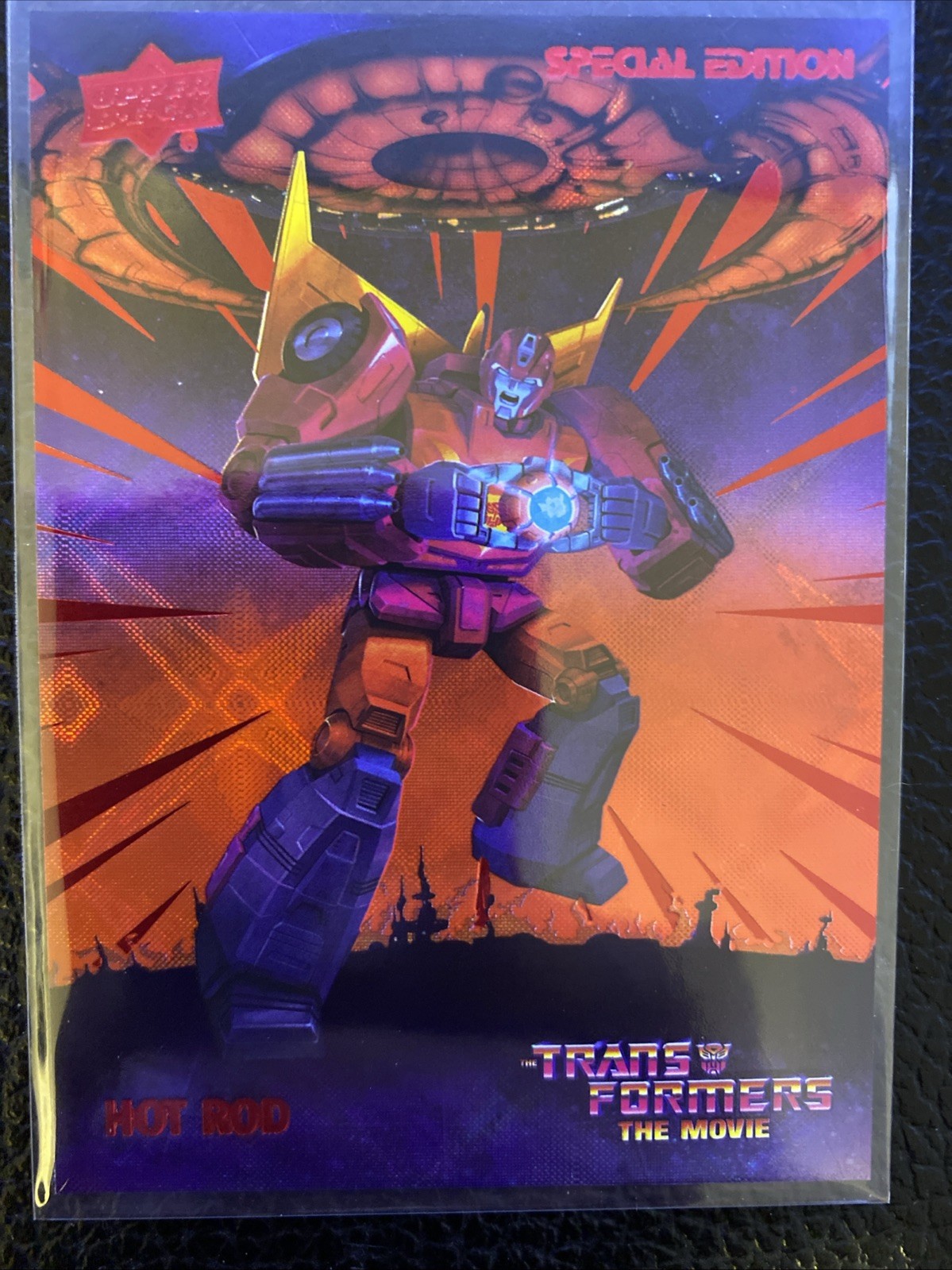 2026 Upper Deck Transformers the Movie 40th Hot Rod Anniversary RED FOIL /1986