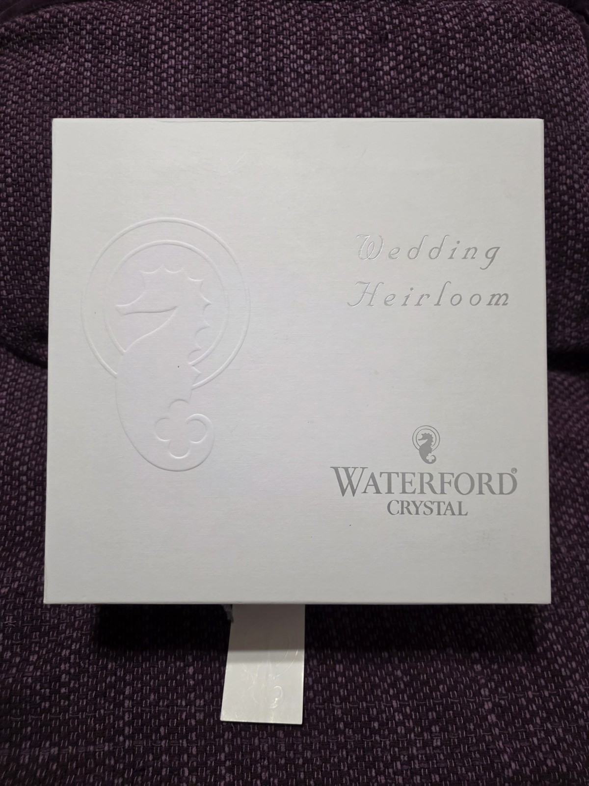 Waterford Crystal Wedding Heirloom Set Etched Swans