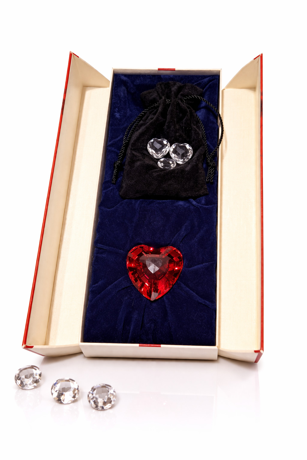 Swarovski SCS 1998 Renewal Red Heart w/ Mini Hearts Crystal Member Gift Retired