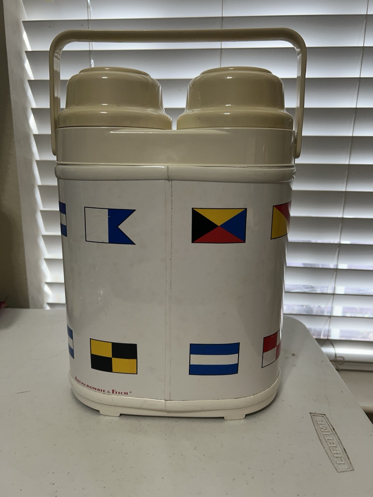 Abercrombie And Fitch Nautical Signal Flag Twin Beverage Server- Vintage Collect