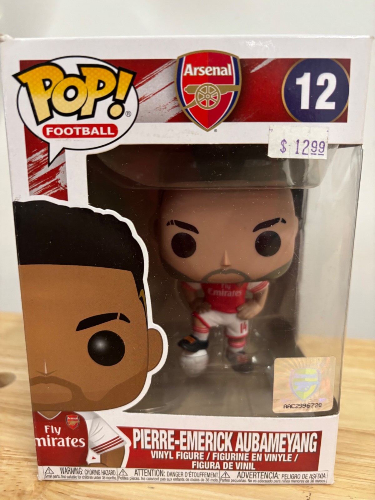 Funko Pop Football #12 Arsenal F.C. Pierre-Emerick Aubameyang 4\