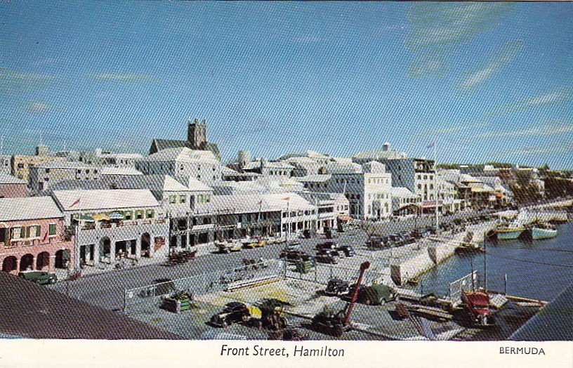 Postcard Front Street Hamilton Bermuda Postcard Front Street Hamilton Bermuda