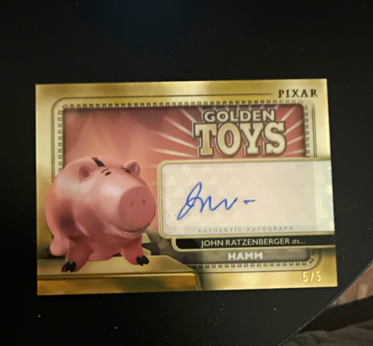 Topps 2025 30 Years Toy Story Golden Toys GT-JR Hamm Auto John Ratzenberger 5/5