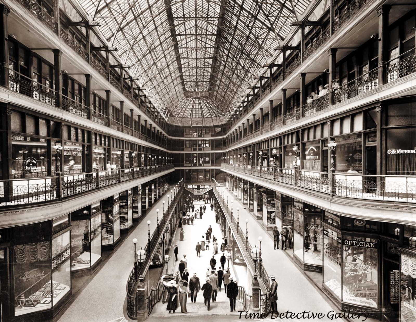 The Arcade, Cleveland, Ohio - circa 1900 - Historic Photo Print