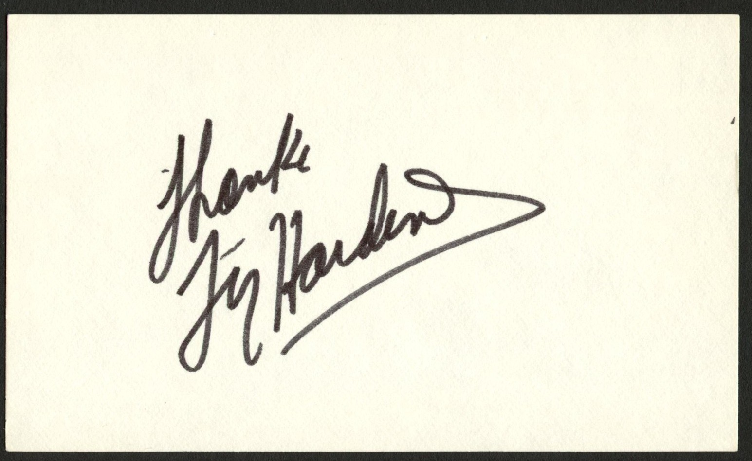 Ty Hardin d2017 signed autograph 3x5 cut Actor in series Bronco C353