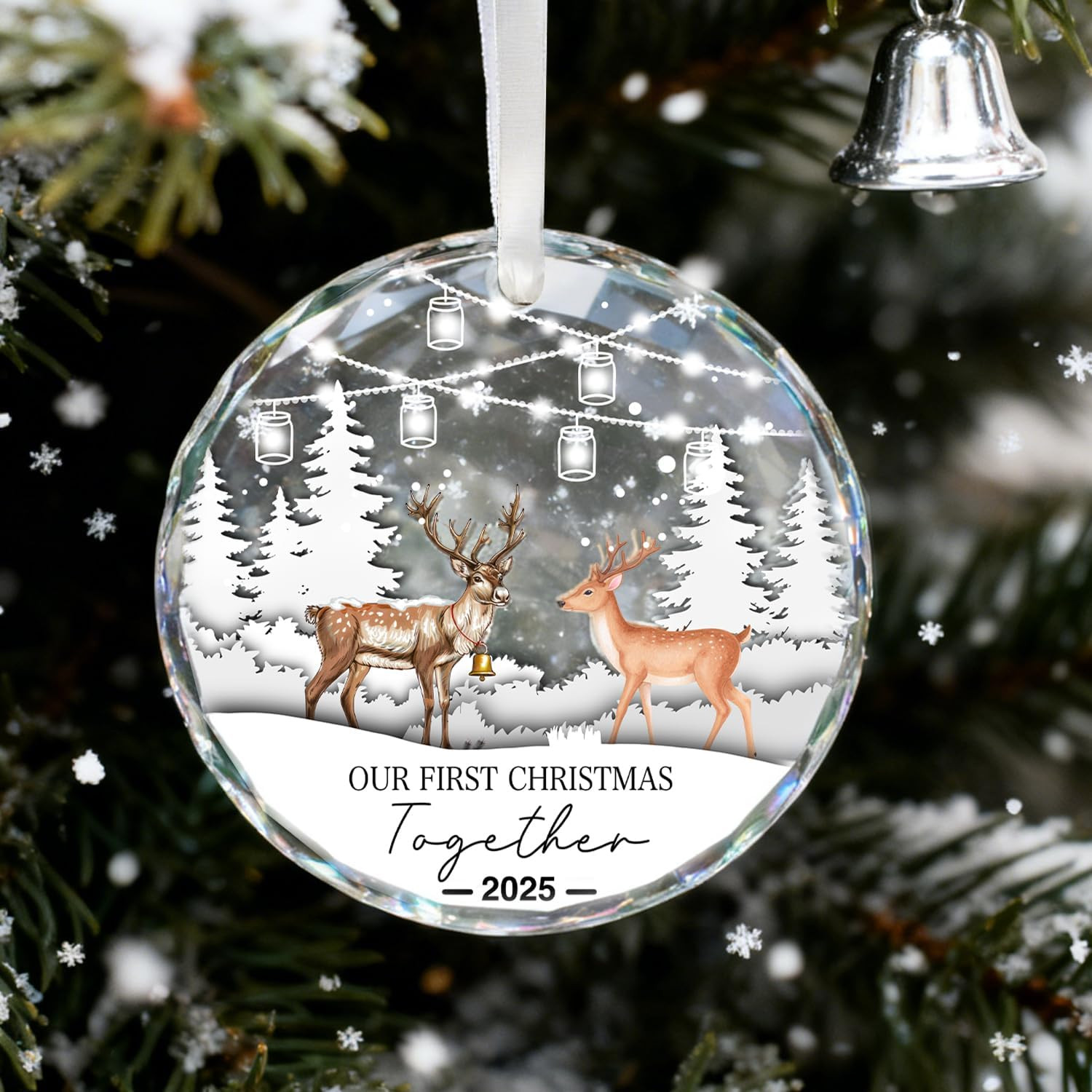 2025 Our First Christmas Together Ornament, 1St Married Christmas Keepsake, Cry