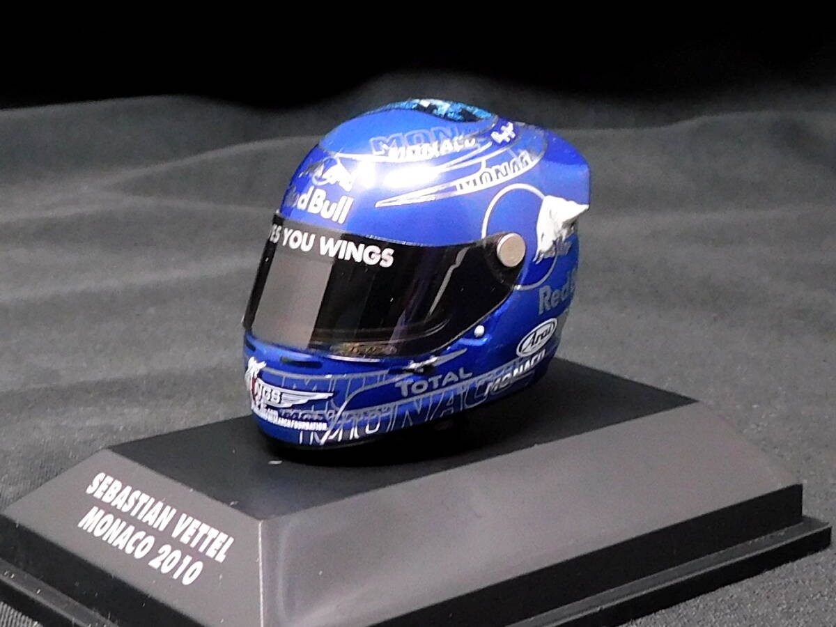 Minichamps 1/8 Helmet S Vettel 2010 Monaco Age14+