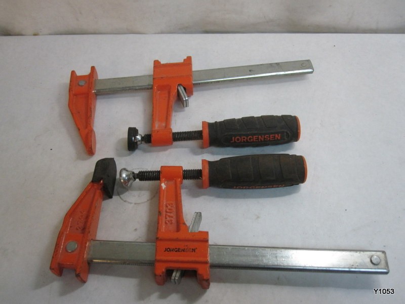 Set of 2 Jorgensen #3706 Sliding Bar Clamps 6 Inch 3701/3703 USA