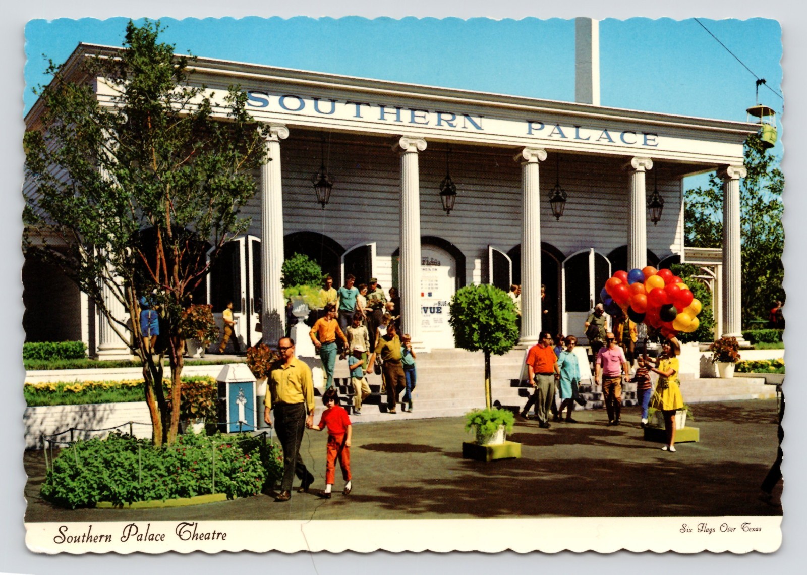 Southern Palace Theatre Six Flags Over Dallas Fort Worth Texas 1970 UNP Postcard